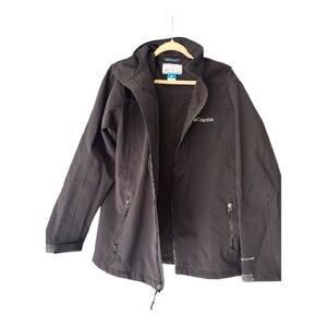 Columbia Men’s Softshell Jacket – Black Omni-Shield Windproof Sz XL